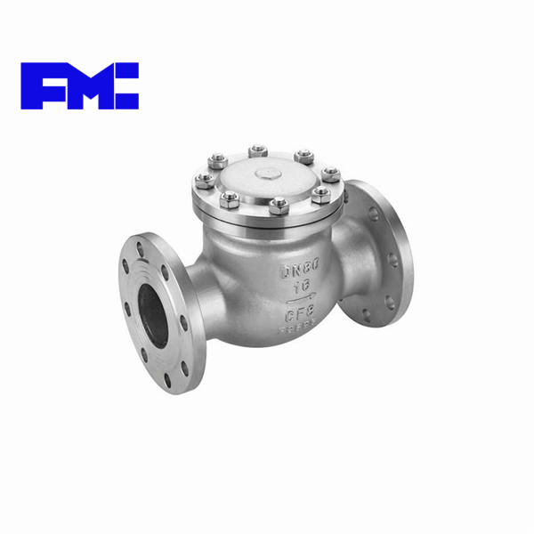 H44w-16 25p vertical horizontal one-way check stainless steel 304 swing flange check valve
