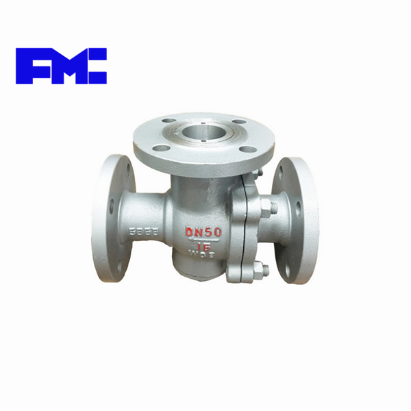 Q45fq44f-16c cast steel tee flange ball valve