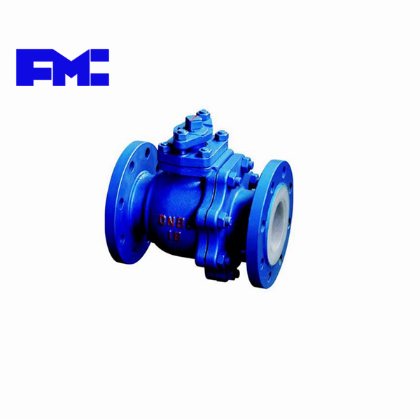 Q41f46-150lbc fluorine lined American standard flange ball valve