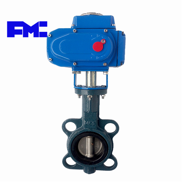 Electric wafer butterfly valve