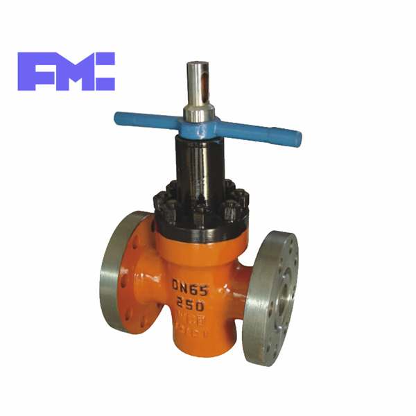 Flange welded high pressure flat gate valve