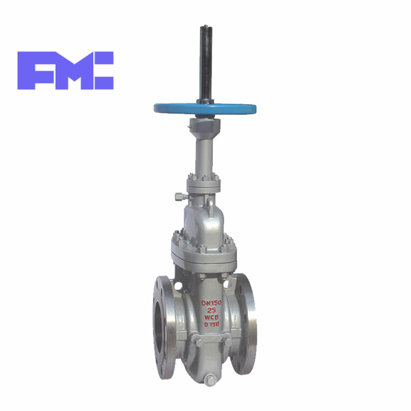 Flat gate valve cast steel without guide hole