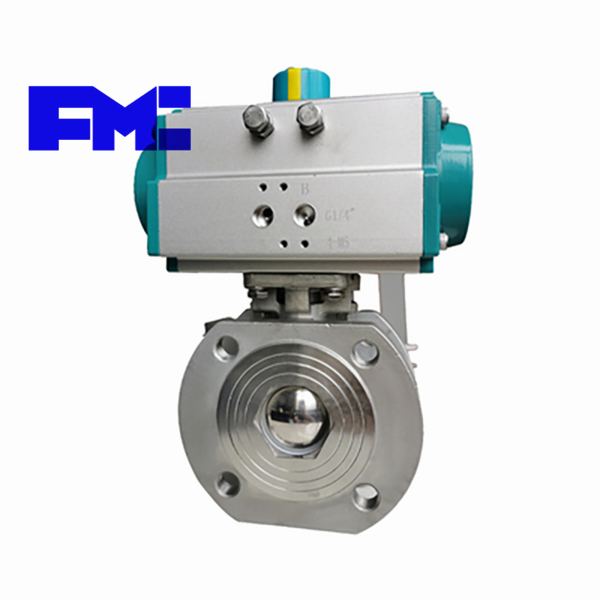 200x-16q pilot operated pressure reducing valve Italian pneumatic wafer stainless steel flange ball valve